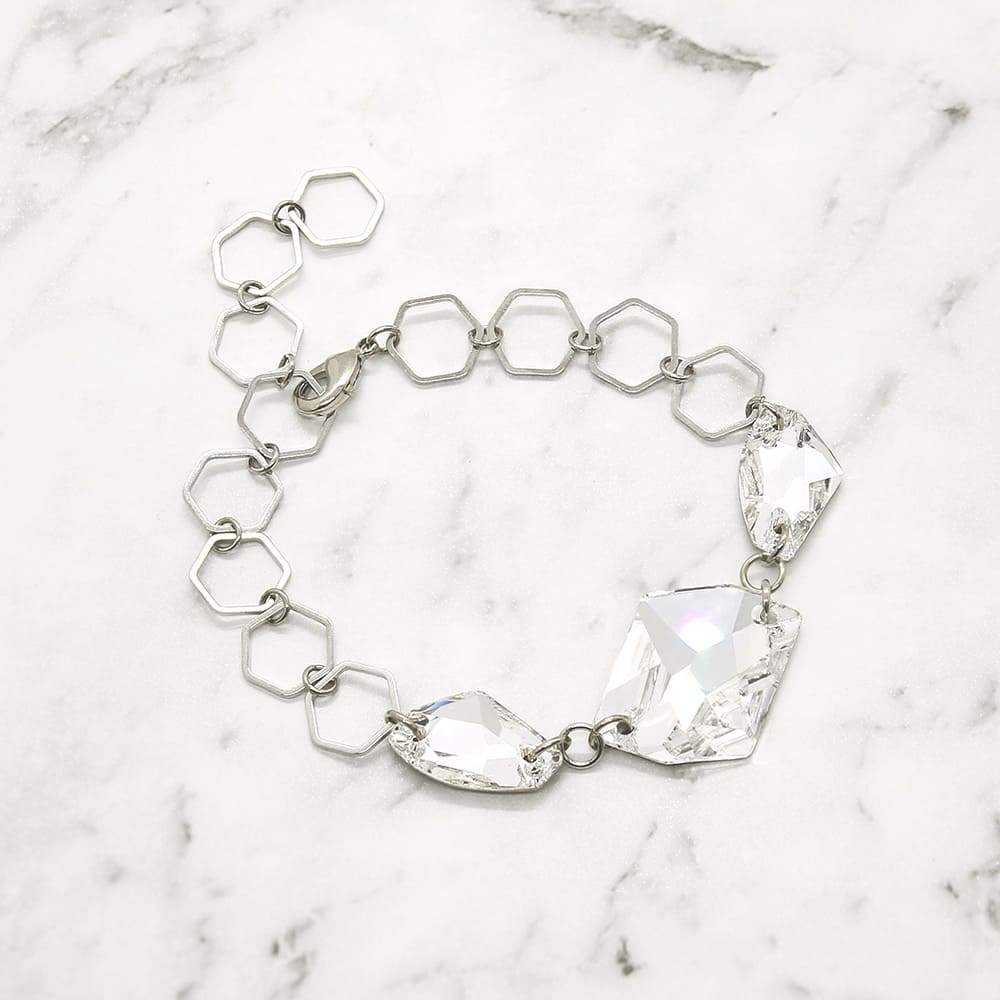 Grey crystal store bracelet